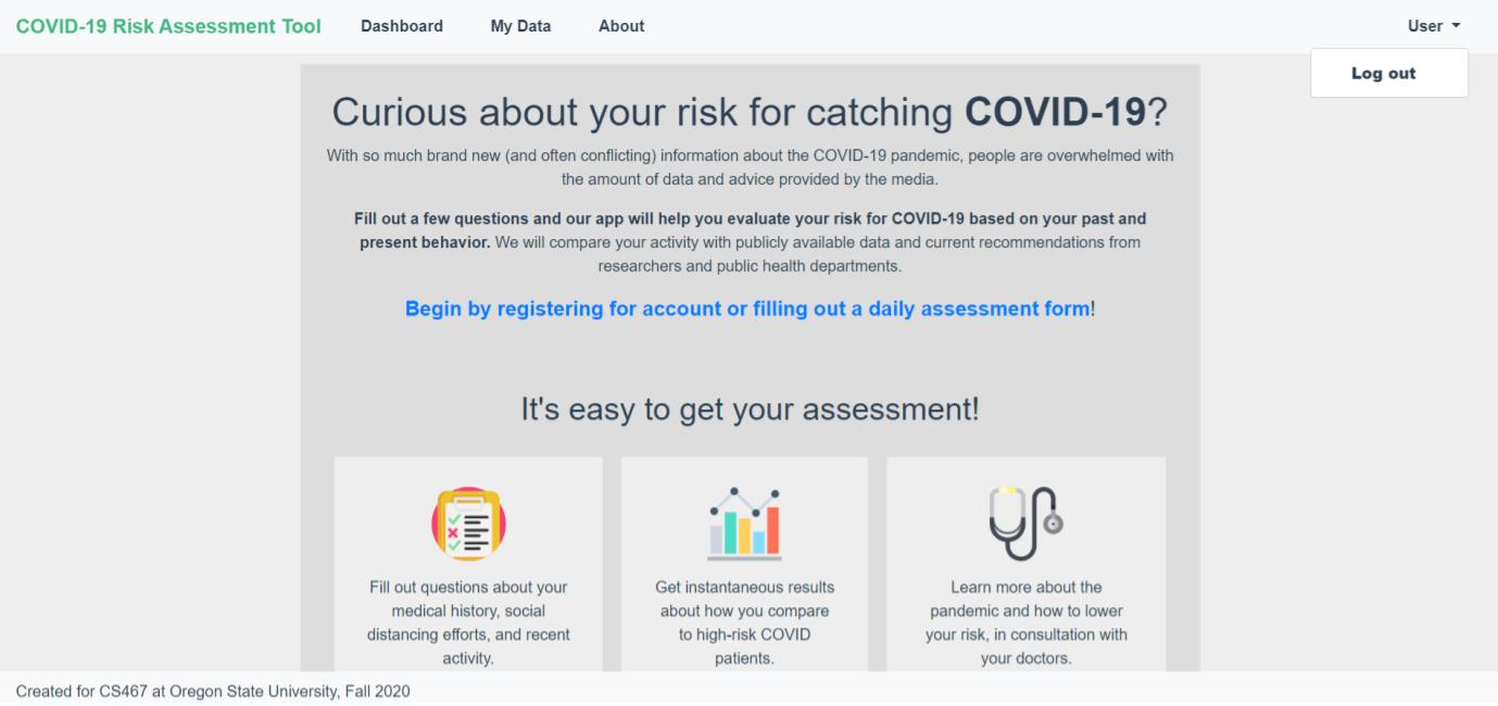 COVID screenshot